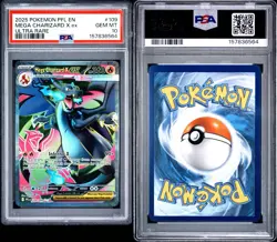 Pokemon Mega Charizard X ex Me02 Phantasmal Flames EN Holo UR 109/094 PSA 10 - Image 3