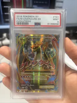 Pokemon TCG M Charizard EX Full Art 101/108 Evolutions PSA 9. ACE 10 Potential - Image 1