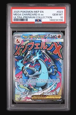 Pokemon TCG Mega Charizard X EX Black Star Promo #023 PSA 10 - Image 1