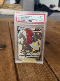 2020 CHARIZARD V POKEMON SWSH CHAMPION’S PATH 079/073 SECRET RARE PSA 10 - Image 1