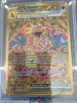 Pokemon TCG Charizard EX Sv03: Obsidian Flames Hyper Rare Card 228/197 PSA 10 - Image 2