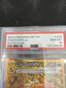 Pokemon TCG Charizard EX Sv03: Obsidian Flames Hyper Rare Card 228/197 PSA 10 - Image 3