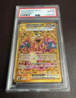 Pokemon TCG Charizard EX 228/197 Obsidian Flames Hyper Rare Gem Mint PSA 10 - Image 1
