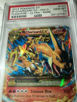 M Charizard ex (Y) X&Y Flashfire 107/106 PSA Gem-Mint 10 Graded Pokemon 2014 - Image 2