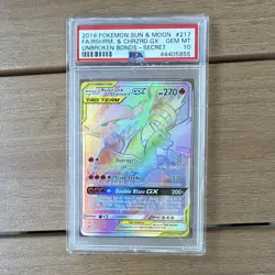 The Pokemon Company Reshiram & Charizard GX 217/214 Unbroken Bonds PSA 10 - Image 1