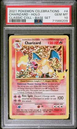 Pokemon Celebrations Charizard 004/102 Holo Rare PSA 10 Gem Mint - Image 1