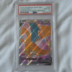 Pokemon 2020 Charizard V SWSH050 Sword & Shield Promo Holo Full Art PSA 10 - Image 1