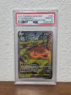 PSA 10 Gem Mint Charizard V SWSH260 Promo Alt Art UPC Pokemon TCG - Image 1