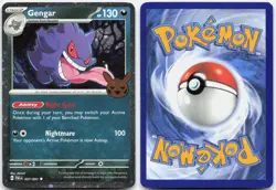 Gengar (Cosmos Holo) 057/091 Holo Trick or Trade BOOster 2024 Pokemon NM - Image 3