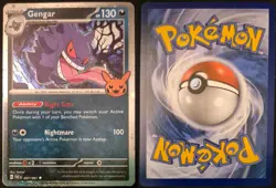Gengar (Cosmos Holo) 057/091 Holo Trick or Trade BOOster 2024 Pokemon Holo NM/M - Image 1