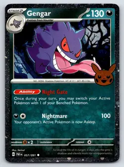 Pokemon - Gengar (Cosmos Holo) 057/091 Holo Rare - Trick or Trade 2024 - NM - Image 1