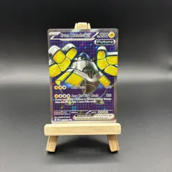 Pokemon Iron Hands EX TCG Full Art Holo Ultra Rare Card 223/182 Paradox Rift NM - Image 1