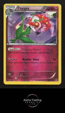 Florges 103/162 Rare BREAKthrough Pokemon Reverse Holo Lightly Played - Image 1
