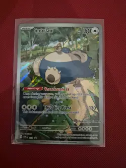 Pokemon Center Snorlax SVP 051 Scarlet & Violet 151 ETB Promo Card - Image 1