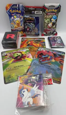 Pokemon Sealed / Oversized 3D Promo Lot - Boosters, Mini portfolios + - Image 1