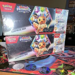 Pokemon TCG Prismatic Evolutions Surprise Box Lot of 2 Sealed English Promo - Image 1