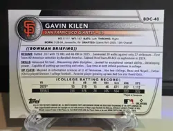 Topps Bowman Draft 2025 Gavin Kilen Chrome 1st Bowman Mojo Refractor BDC-40 SF - Image 2