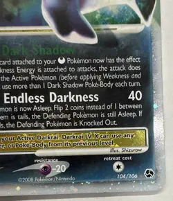 LP Darkrai LV.X 104/106 Great Encounters Ultra Rare Holo - Image 5