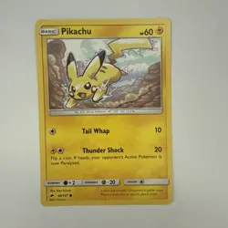 Pikachu 40/147 Common Burning Shadows Pokemon LP - Image 1