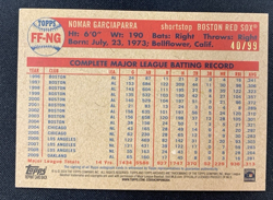 2024 TOPPS ARCHIVES FAN FAVORITE AUTO NOMAR GARCIAPARRA 40/99 #FF-NG - Image 2