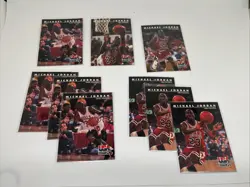 1992 SkyBox USA Michael Jordan Card Lot (9) #39 #40 #42 #44 Bulls Dream Team - Image 1