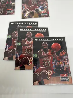 1992 SkyBox USA Michael Jordan Card Lot (9) #39 #40 #42 #44 Bulls Dream Team - Image 2