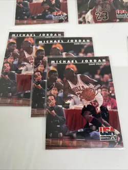 1992 SkyBox USA Michael Jordan Card Lot (9) #39 #40 #42 #44 Bulls Dream Team - Image 3