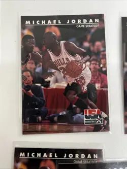 1992 SkyBox USA Michael Jordan Card Lot (9) #39 #40 #42 #44 Bulls Dream Team - Image 4