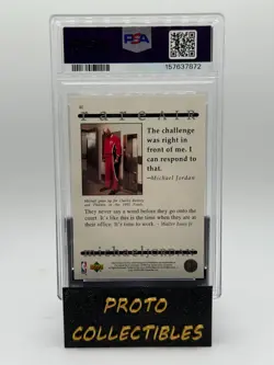 1994 Upper Deck Michael Jordan Rare Air Tribute #40 PSA 10 - Image 2