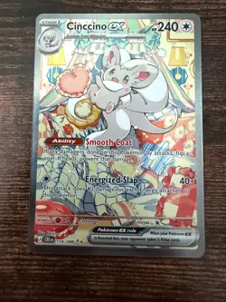 Cinccino ex 119/086 Special Illustration Rare SIR - Chaos Rising Pokemon Card NM - Image 1
