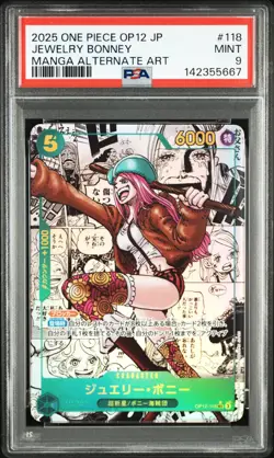 [PSA 9] Jewelry Bonney OP12-118 Manga Alt Art Comic 2025 One Piece Card Japanese - Image 1
