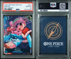 One Piece TCG OP01-077 Perona Romance Dawn Foil PSA 10 - Image 3