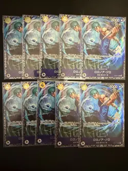 2026 One Piece Japanese Roronoa Zoro Flagship Top 8 Asia OP15-113 Set Of 10 - Image 1