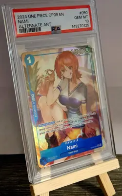 2024 NAMI One Piece OP09 EN #50 Alternate Art PSA 10 GEM MINT - Image 1