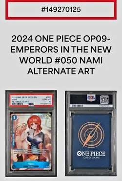 2024 NAMI One Piece OP09 EN #50 Alternate Art PSA 10 GEM MINT - Image 4