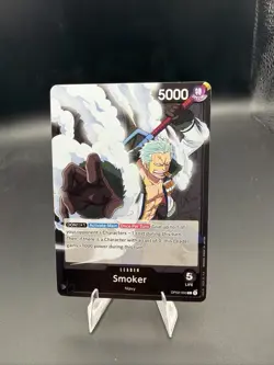 Smoker OP02-093 L: Leader - Navy -One Piece TCG Paramount War English - Image 1