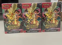 Pokemon Ascended Heroes Booster Bundle Brand New Sealed Fast Shipping X3 - Image 1