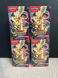 Pokemon Ascended Heroes Booster Bundle 6 Packs X4 Sealed - Image 1