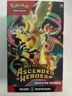 Pokemon Ascended Heroes Booster Bundle New/Factory Sealed - 6 Packs - Image 1
