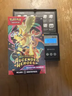 VERY HEAVY 150.91 G GOD PACKU Pokemon Ascended Heroes Booster Bundle Sealed - Image 1