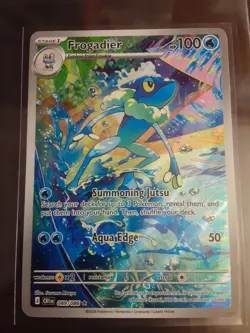 Chaos rising Frogadier Full Art Holo CRI 089/086 Stage 1 Water 100 HP - Image 1