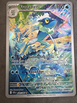 Chaos rising Frogadier Full Art Holo CRI 089/086 Stage 1 Water 100 HP MINT - Image 3