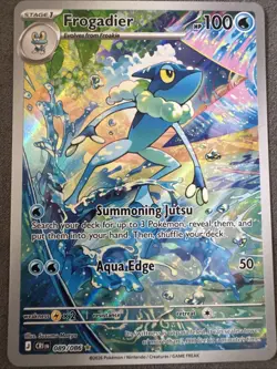 Chaos rising Frogadier Full Art Holo CRI 089/086 Stage 1 Water 100 HP MINT - Image 4