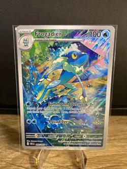 Chaos rising Frogadier Full Art Holo CRI 089/086 Stage 1 Water 100 HP - Image 1
