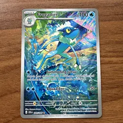 Chaos rising Frogadier Full Art Holo CRI 089/086 Stage 1 Water 100 HP - Image 1