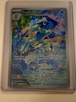 Chaos rising Frogadier Full Art Holo CRI 089/086 Stage 1 Water 100 HP - Image 1