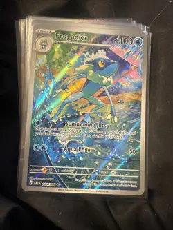 Chaos rising Frogadier Full Art Holo CRI 089/086 Stage 1 Water 100 HP - Image 1
