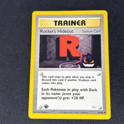 Pokemon TCG 1st Edition Rocket's Hideout 63/64 Neo Revelation WOTC VTG Gengar - Image 4
