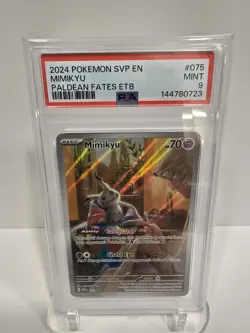 PSA 9 2024 POKEMON SVP EN-SV BLACK STAR PROMO | PALDEAN FATES ETB MIMIKYU 075 - Image 1