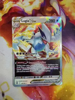 LUGIA VSTAR 139/195 HOLO RARE VSTAR SILVER TEMPEST POKEMON NM - Image 1